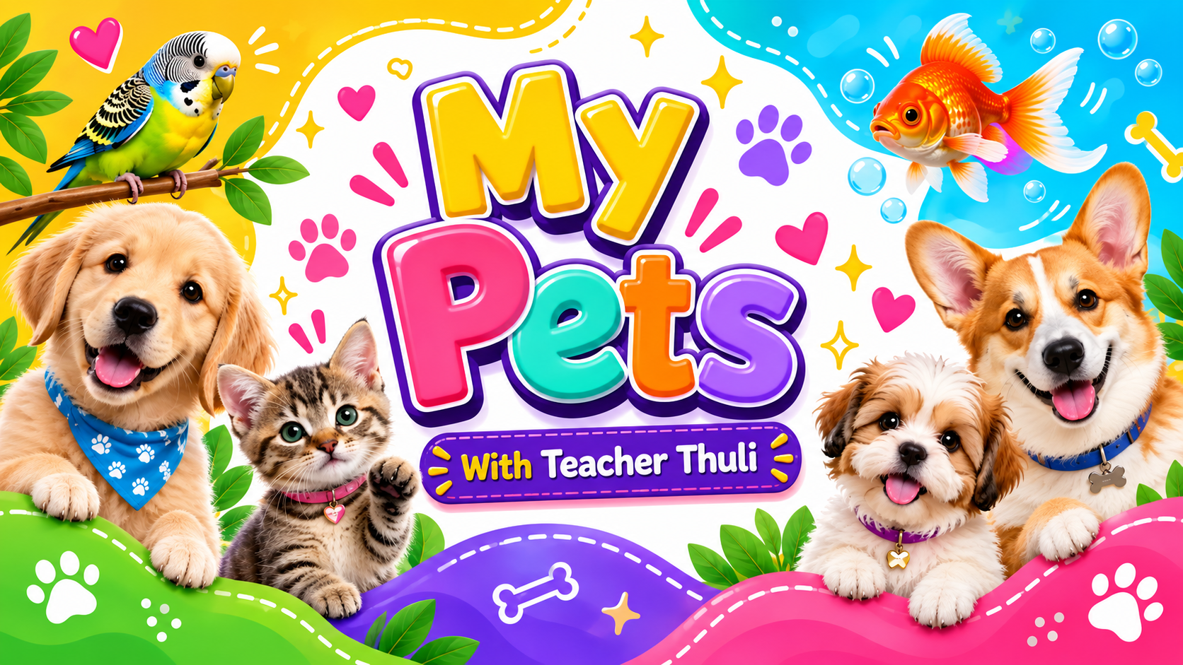 My Pets Vocabulary | English for Kids Level 1 artwork